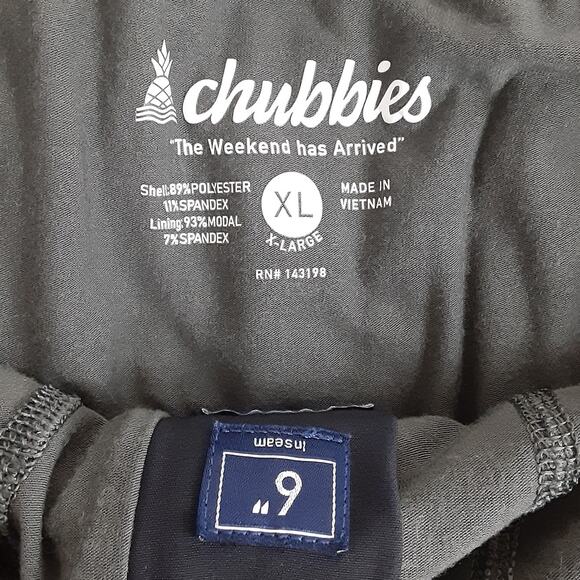 Chubbies Everywhere Performance Shorts 6” Black Mens XL Board Short Athleisure - Picture 6 of 9